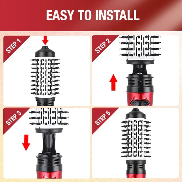 3-in-1 Rotierender Heißluft-Hairstyler und Föhn