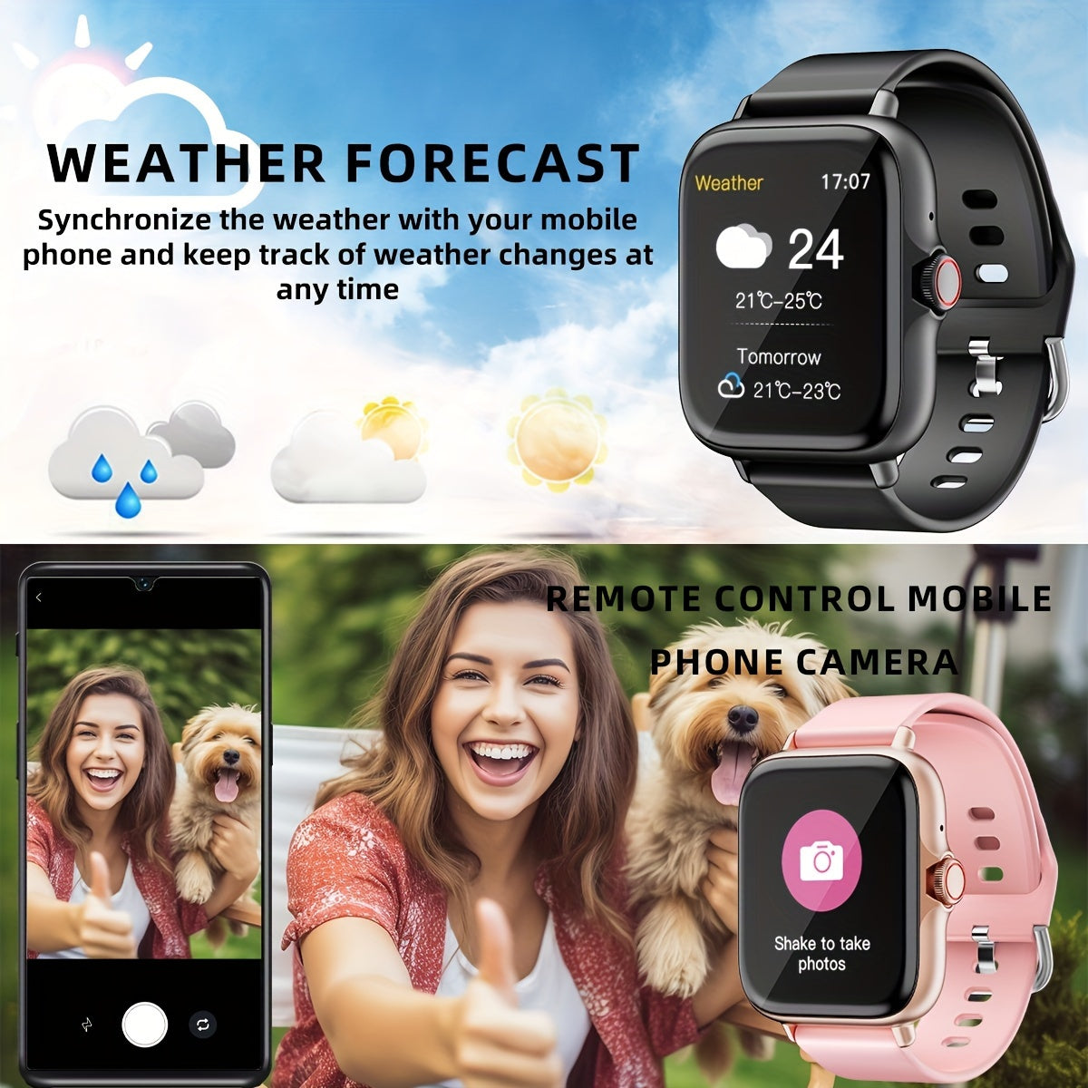 SmartFit Touch - Stilvolle Smartwatch mit Aktivitätstracker & Benachrichtigungen