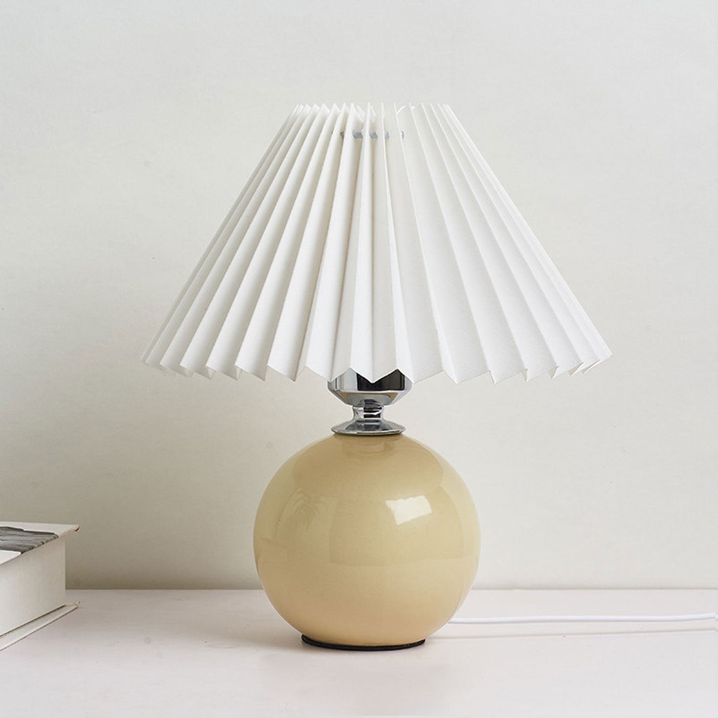 Nordic Ceramic Pleated Table Light | 1-Lampe