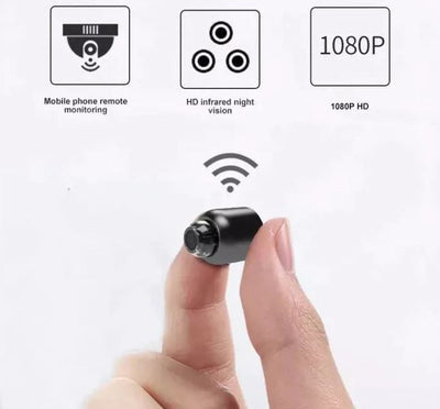 AetherGuard Kompakte WiFi Kamera 1080P Video Nachtsicht Klare Audio UK