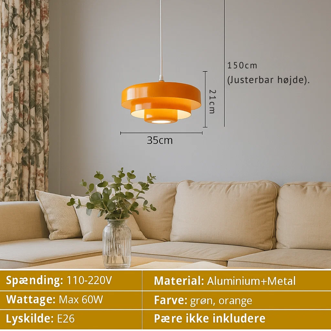 Skandinavische Glas-Hängelampe für moderne Wohnkultur