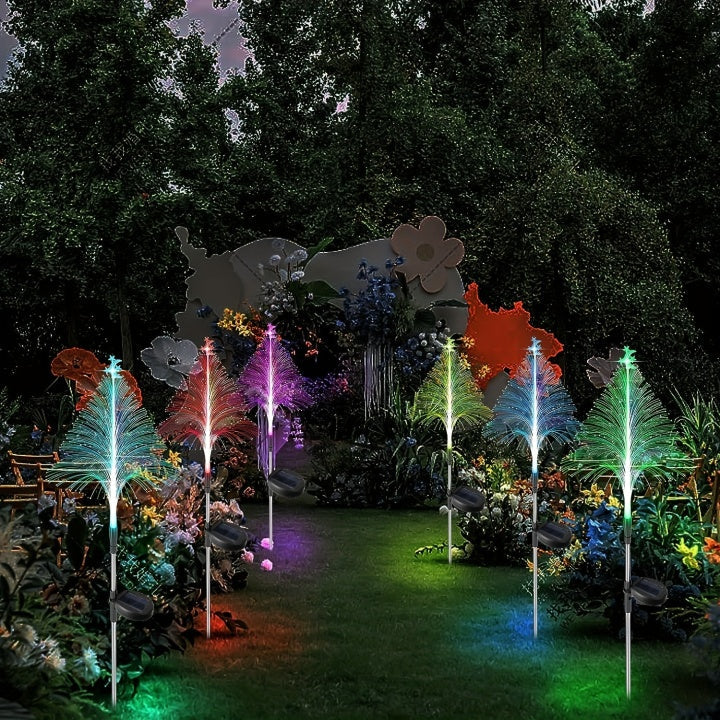 LichtTuin Solarset – 3 farbwechselnde LED-Gartenlampen mit Solarenergie