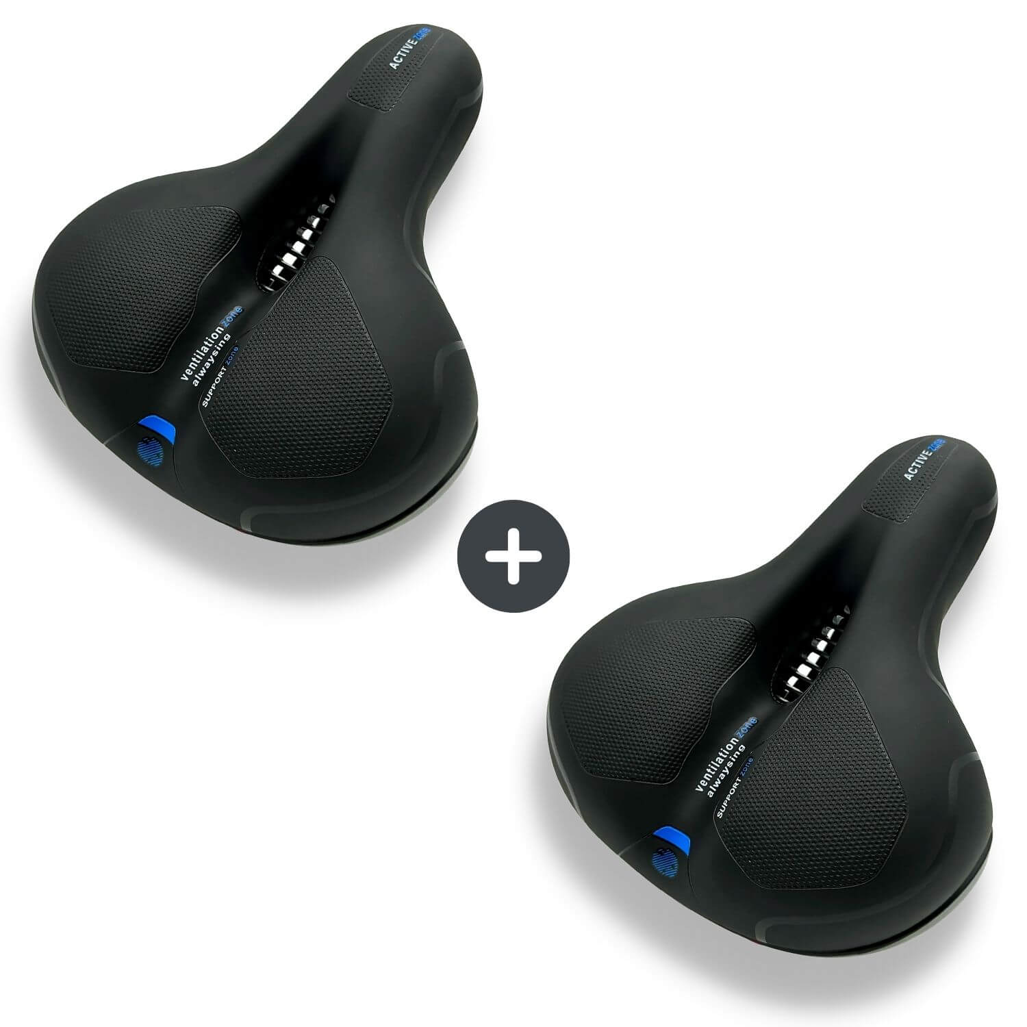 Sandsberg | CloudComfort Pro Fahrradsattel | Druckentlastender Memory-Schaum | Schwarz