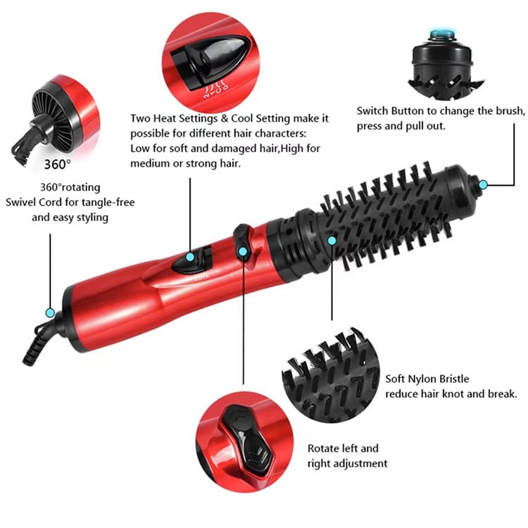 3-in-1 Rotierender Heißluft-Hairstyler und Föhn