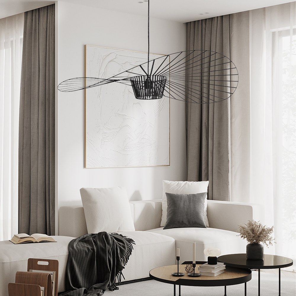Rosland Vertigo Moderner Strohhut Pendelleuchte