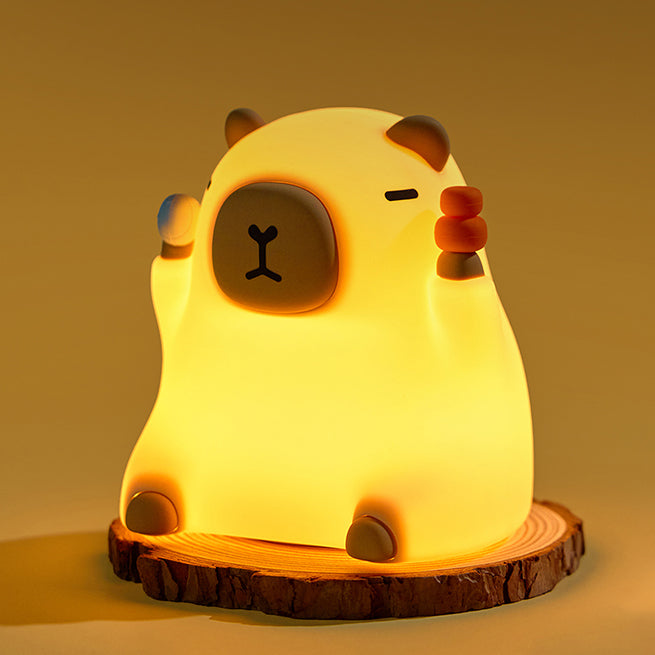 SquishBara | Capybara Squishy Nachtlicht Ideales Geschenk für Alle Altersgruppen