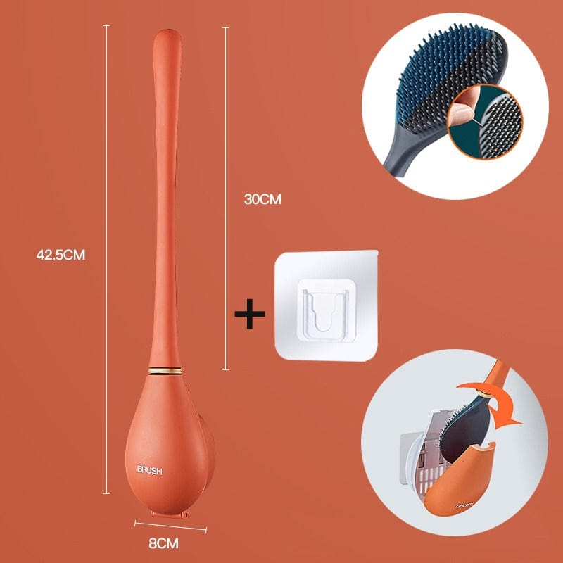 🔥Moderne flexible Silikon-Toilettenbürste