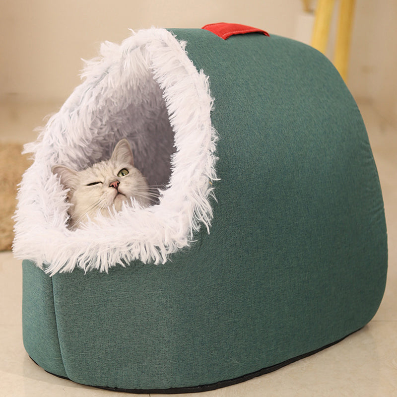 CozyNest Tierhöhle Bett | Warmer und bequemer Rückzugsort für Ihren pelzigen Freund