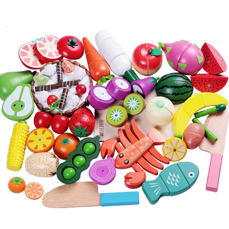 Montessori Holz Schneide-Spielset für Kinder