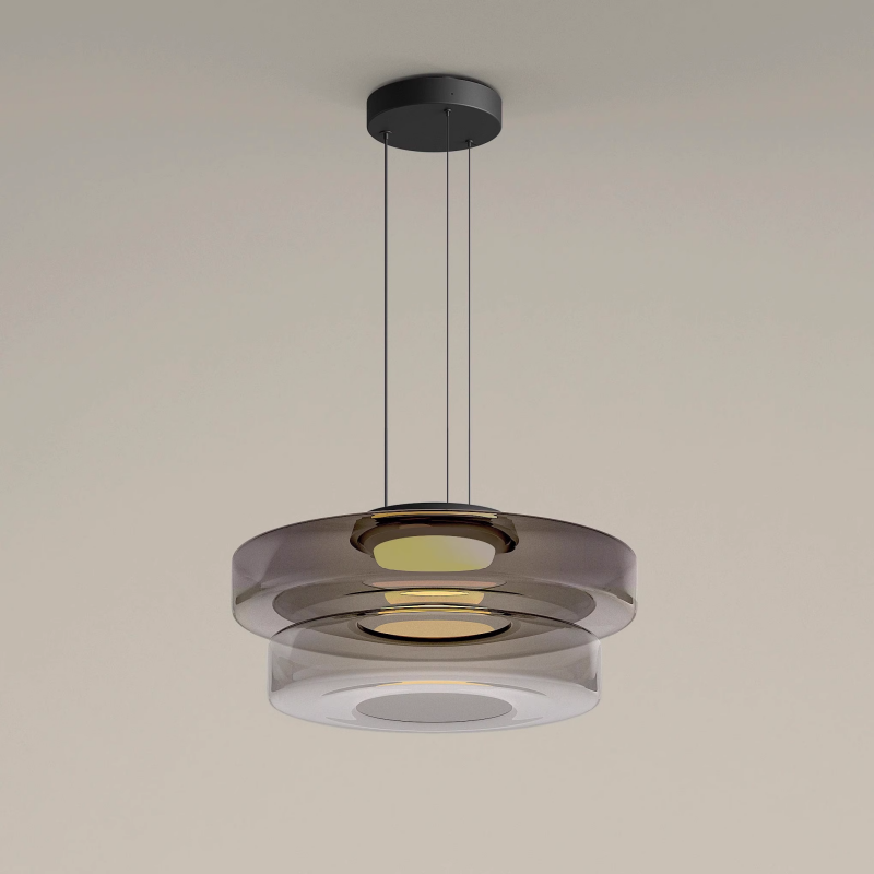 Glas Pendelleuchte im Bauhaus-Stil