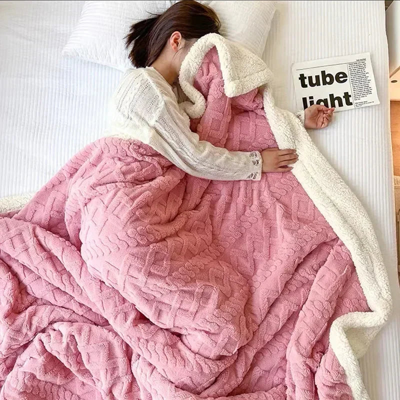 Dicke Winter-Fleece-Decke - LuxyCozy
