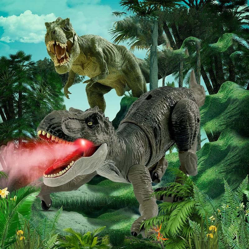 Fernbedienbarer Dinosaurier mit Nebelsprüher-Funktion