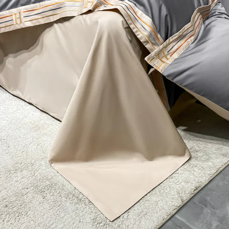 Luxe Satin Baumwoll Bettwäsche Set für das Schlafzimmer