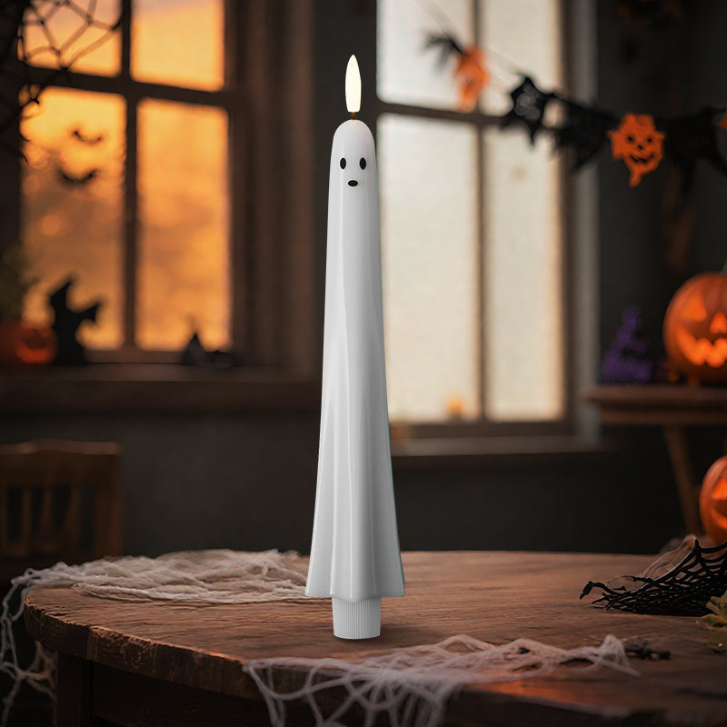 SpookGlow Spuklicht | Fernbedienbare 3D-Kerze mit Flamme