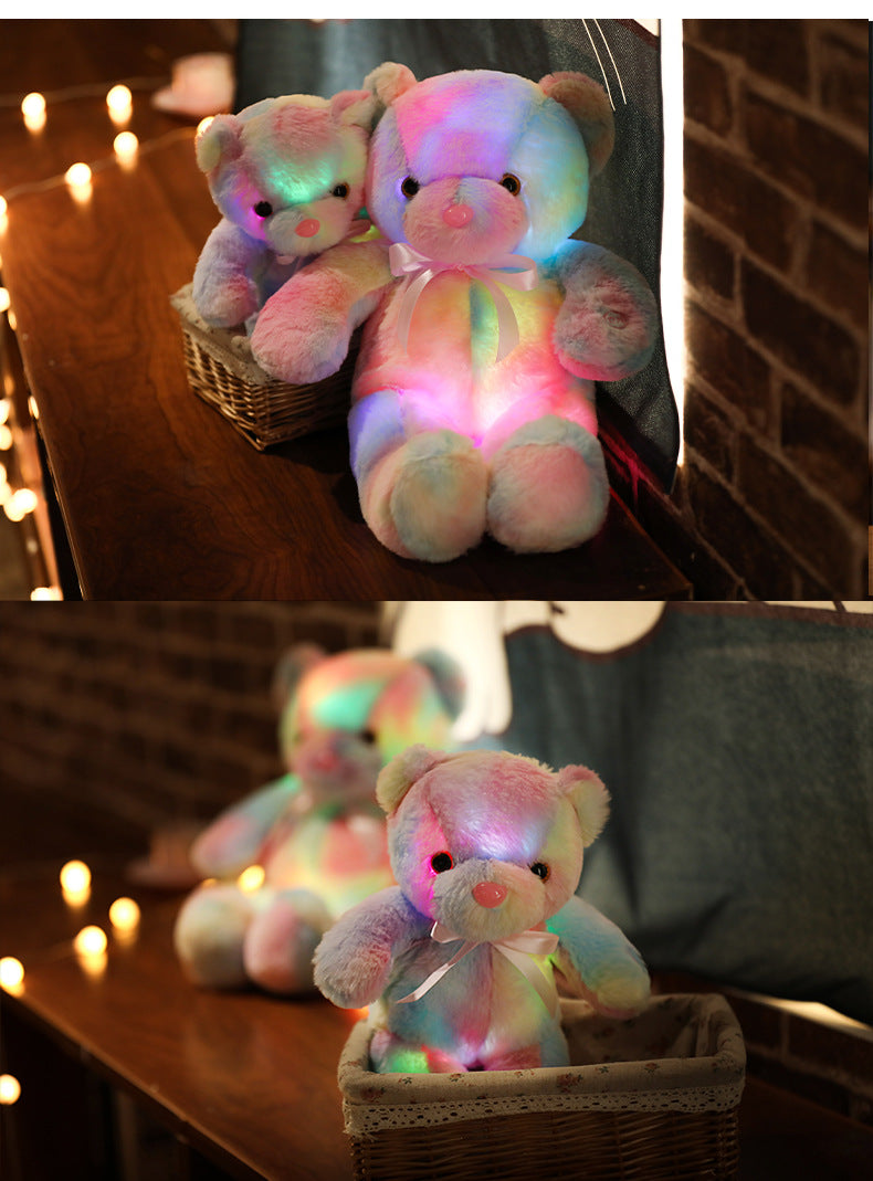 GlowBear | Bunter LED Licht Teddybaer Plüsch Spielzeug Weihnachtsangebot