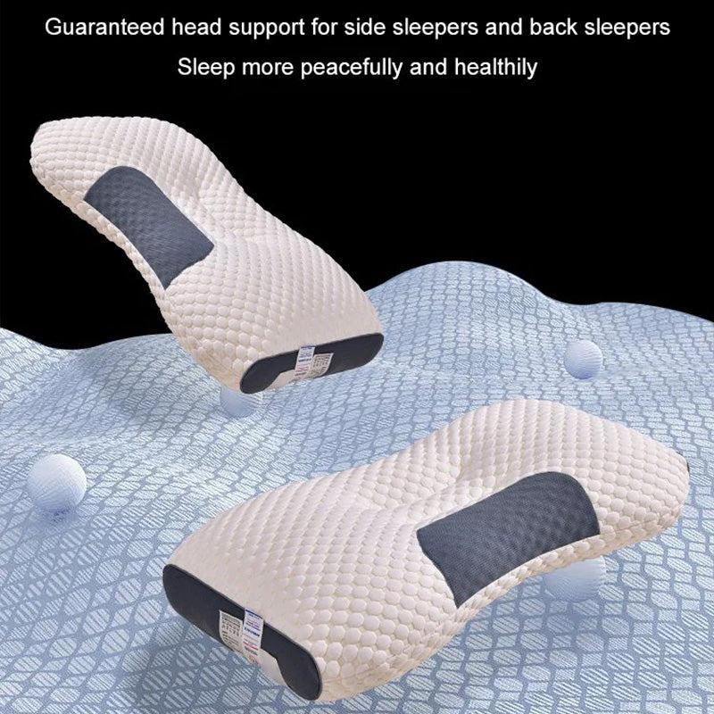 LuxiRest Antibakterielles Massagekissen | Ergonomische Nackenstütze für einen Erholsamen Schlaf und Entspannung