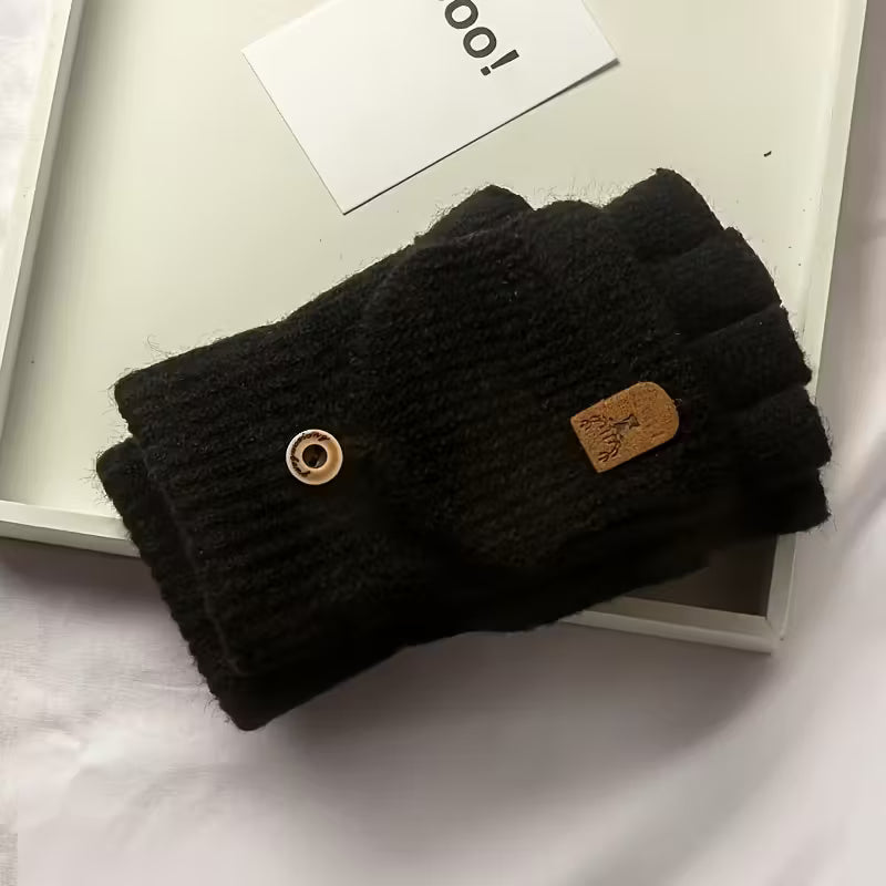 Herren WinterPro Fingerlose Handschuhe – Dick, Warm und Bequem