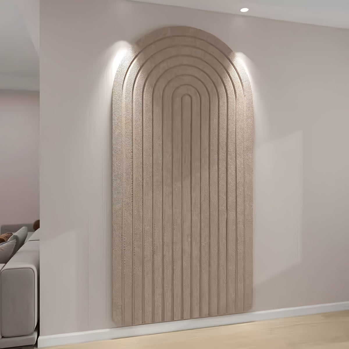 Bogenförmige Filz-Pinnwand – Extra Groß, Selbstklebend und Modernes Design