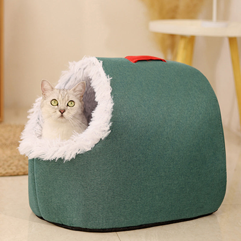 CozyNest Tierhöhle Bett | Warmer und bequemer Rückzugsort für Ihren pelzigen Freund