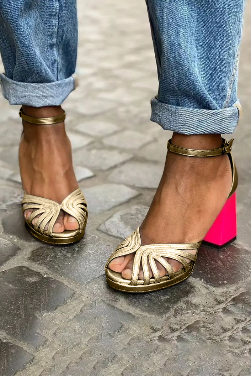 Sandalen mit dicker Sohle für Frauen | Ideal für Abende und besondere Anlässe