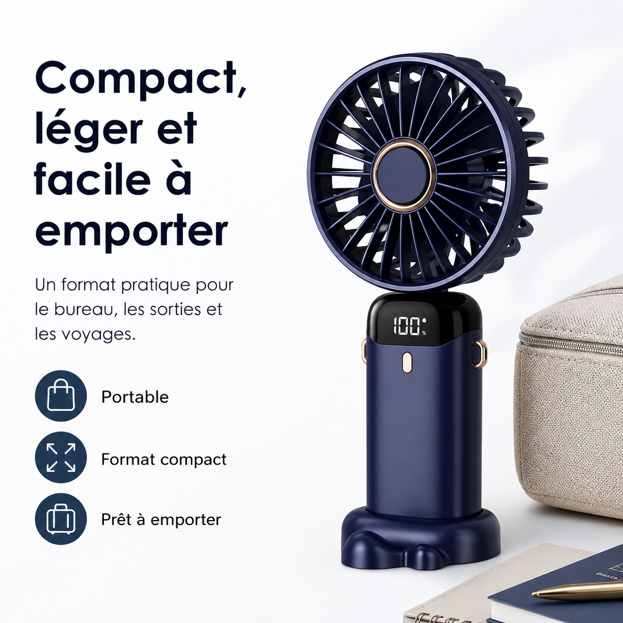 Wiederaufladbarer tragbarer Ventilator 5000mAh