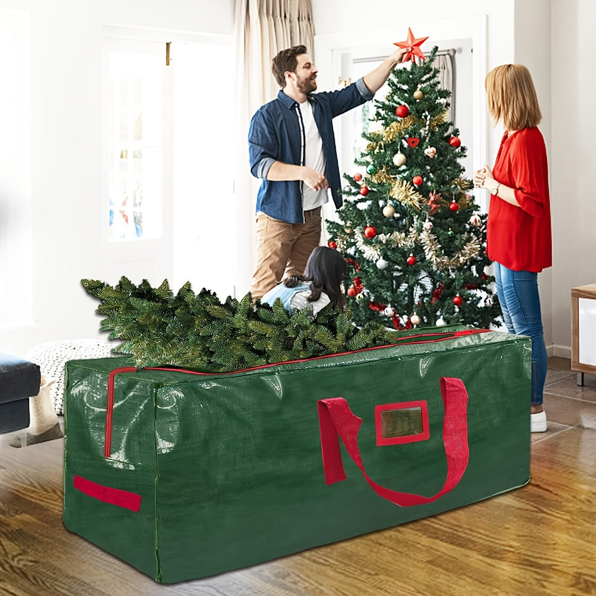 Große Aufbewahrungstasche für Kunstweihnachtsbäume – Wasserdicht und Langlebiges Polyester Modell TreeTote