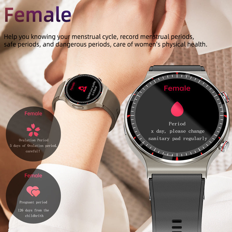 Medizinische EKG-Smartwatch | CFDA-zertifiziert | 512Hz Hochpräzisions-Biosensor | SpO2- & Herzfrequenz-Monitoring | KI-basierte Atemanalyse | IP67 Wasserdicht