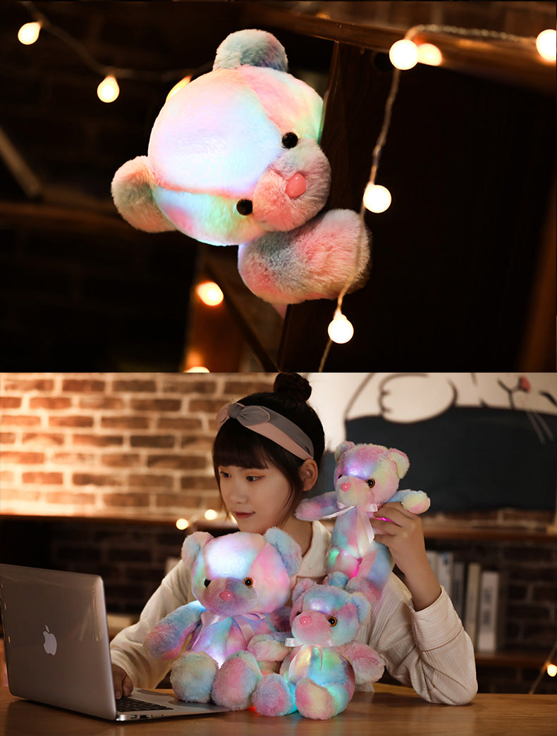 GlowBear | Bunter LED Licht Teddybaer Plüsch Spielzeug Weihnachtsangebot