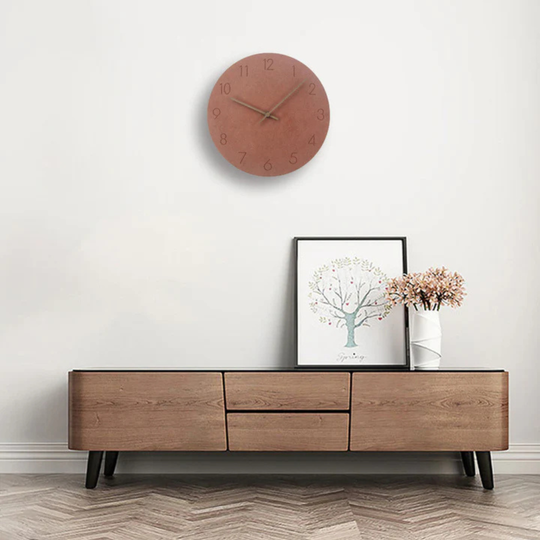 Nork - Minimalistische Holz-Wanduhr