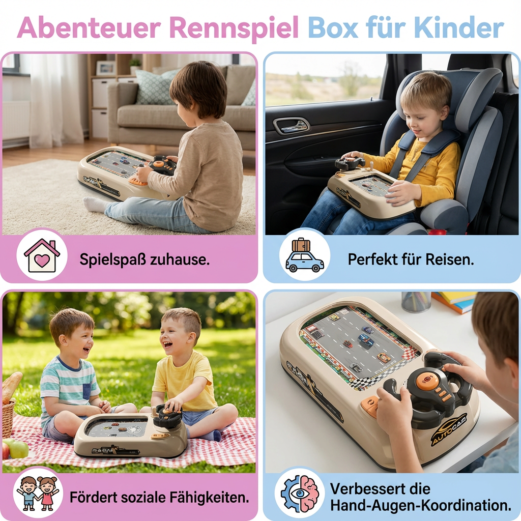 Abenteuerliches Rennspielset für Kinder