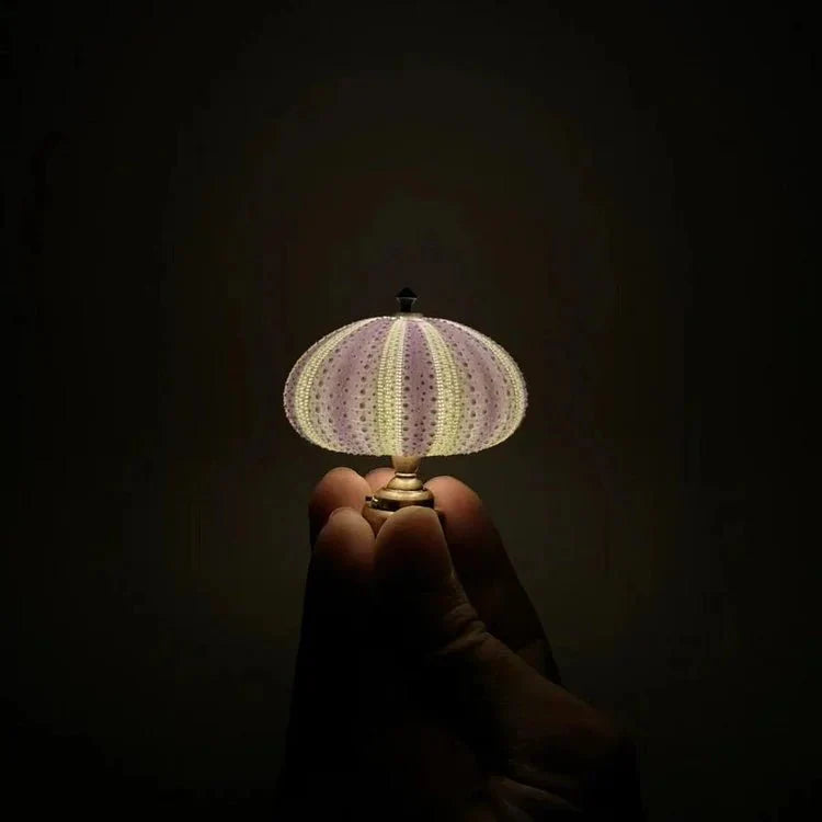 DIY Seeigel Nachttischlampe
