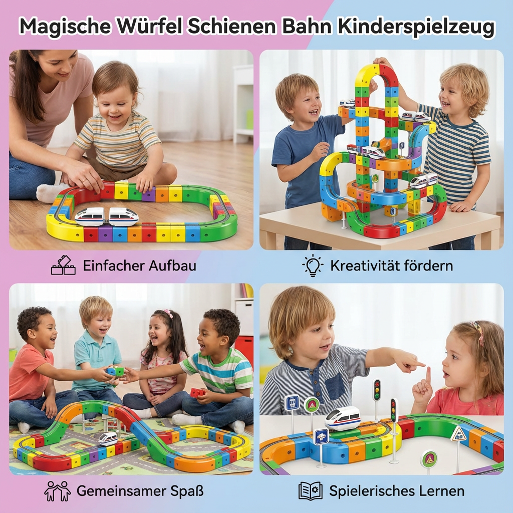 Magische Blokken Spoorbaan Spielzeug für Kinder