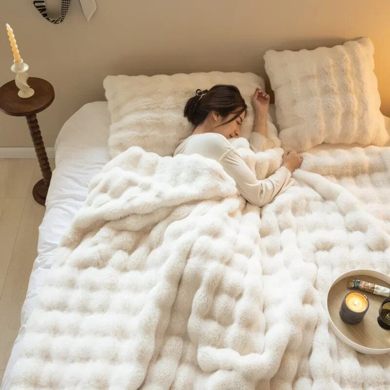 Umkehrbare SnuggleSoft Fleece-Decke Jährliche Wärme