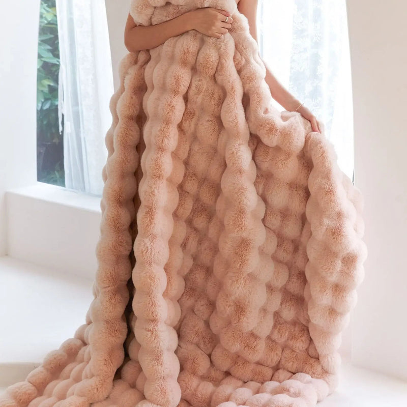 Umkehrbare SnuggleSoft Fleece-Decke Jährliche Wärme