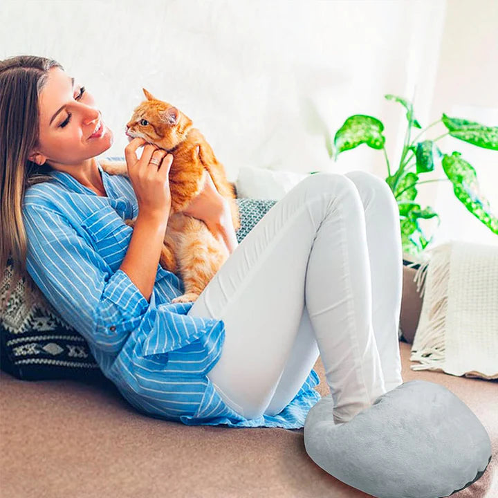 WarmNest XL Elektrische Fußwärmer – Plüschkomfort & Einstellbare Wärme