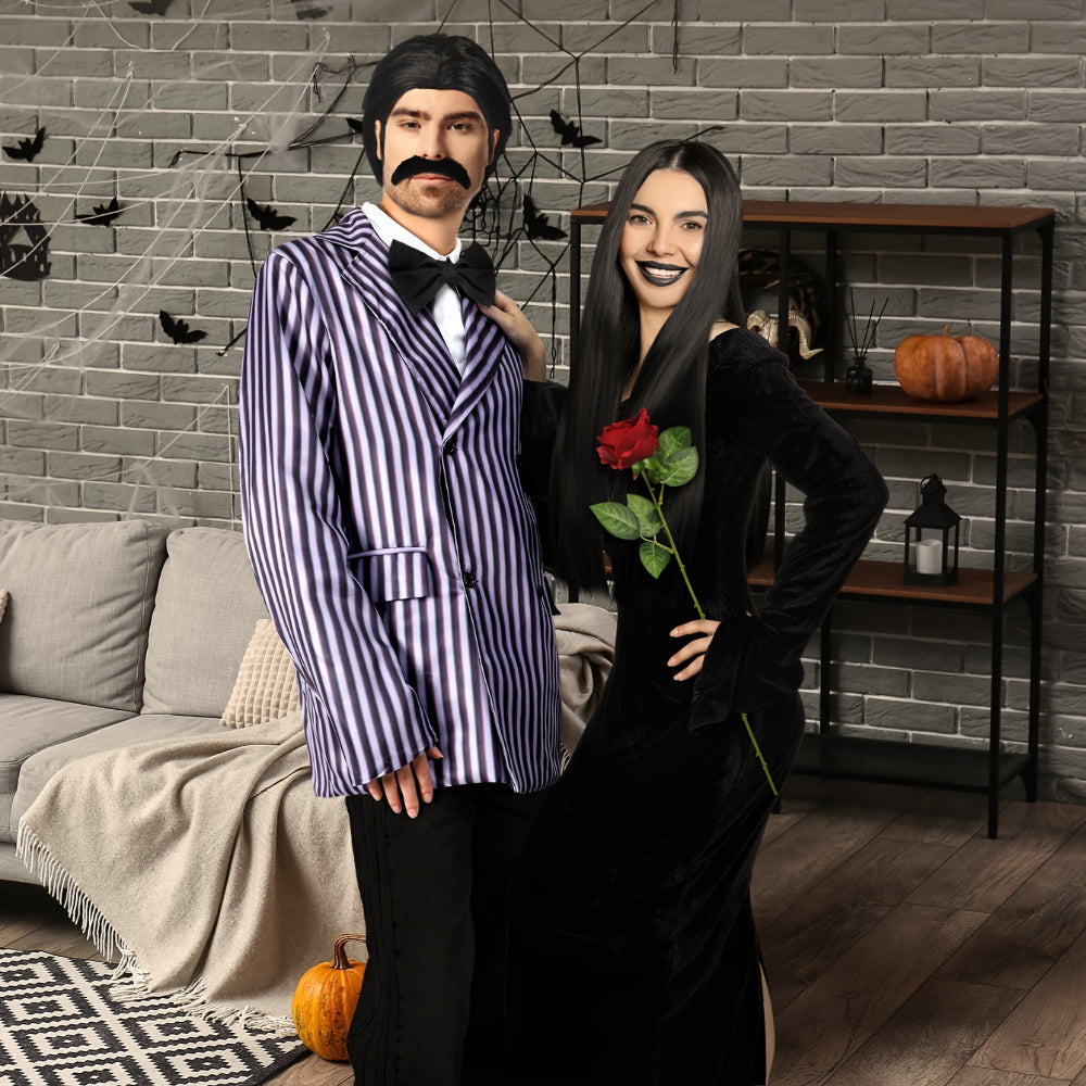 Addams Family Kostüme Paare Gothic Halloween Set