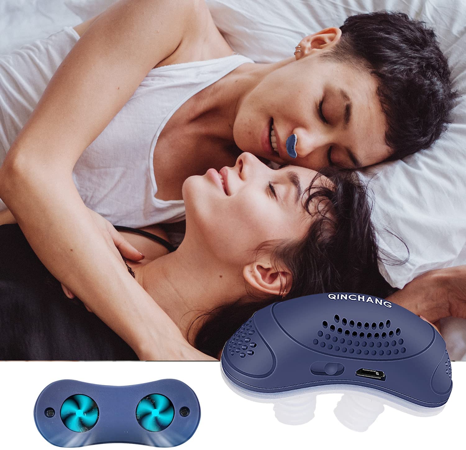 Anti-Schnarch-Gerät | Schlauchloses, maskenloses Mikro-CPAP