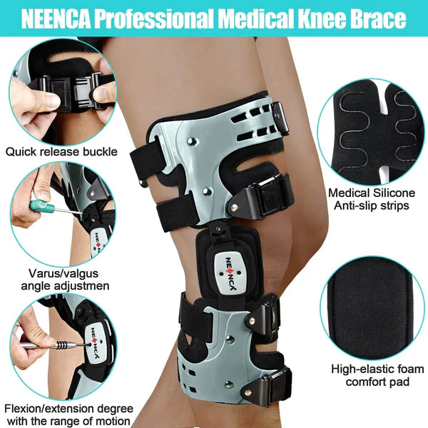 KneeCare Pro Entlastungs-Knieorthese für mediale und laterale Unterstützung