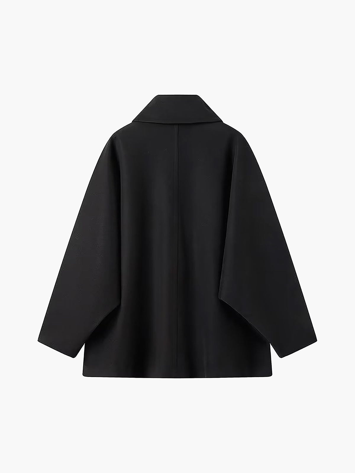 Schicker Mantel aus Wollmischung | Gemütlicher Oversize-Mantel aus Wollmischung mit Knopfleiste