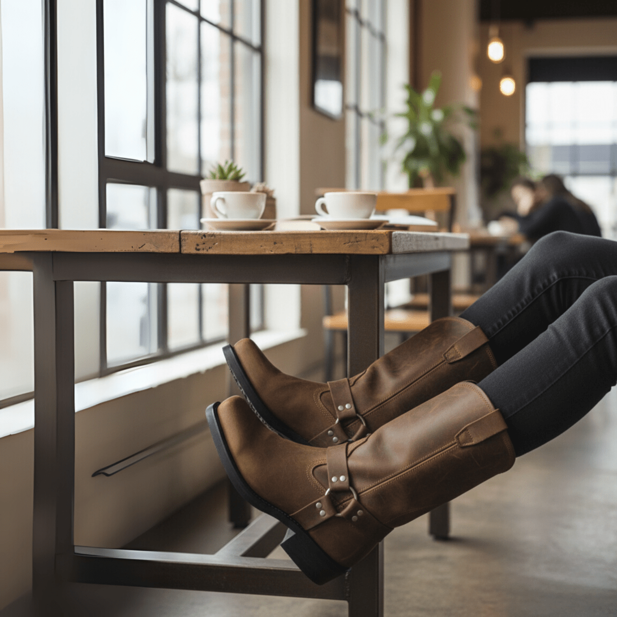 FORGEDSTEEL – Robuste Herrenstiefel mit Geschirr und wasserdichtem Leder