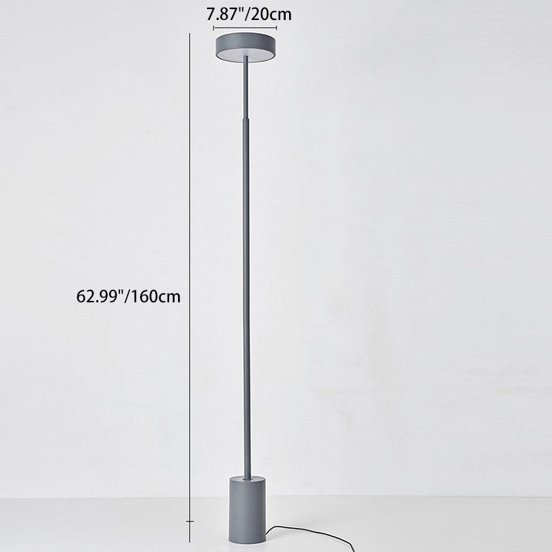 Zeitgenössische Skandinavische Runde Eisen LED Stehlampe Für Schlafzimmer