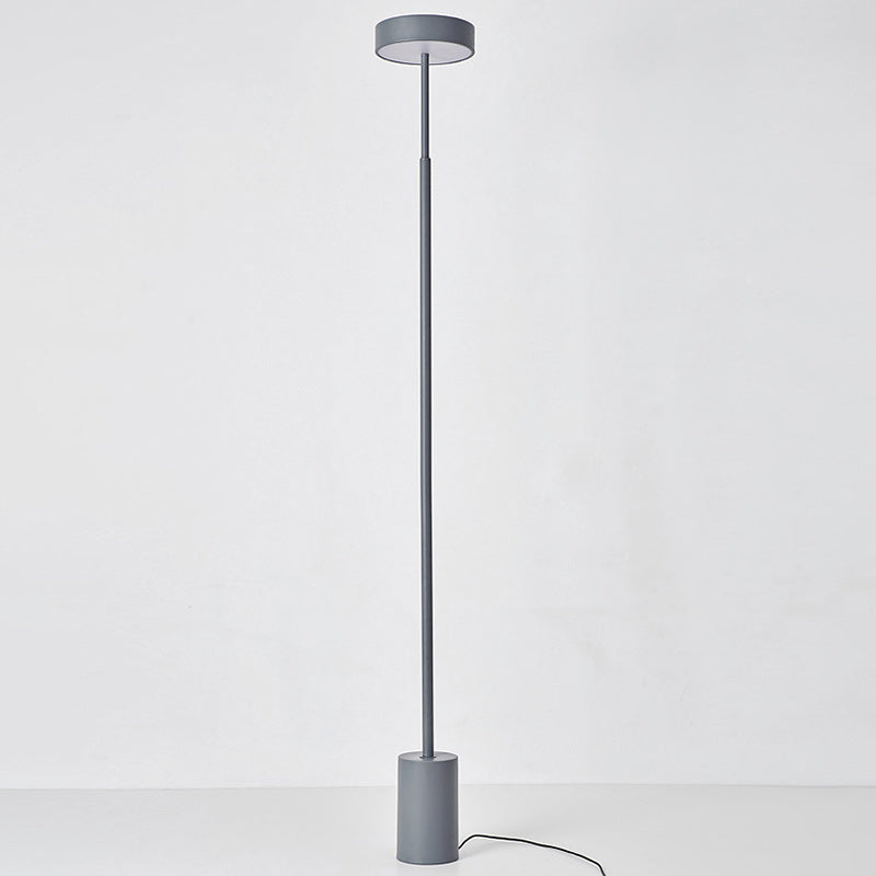 Zeitgenössische Skandinavische Runde Eisen LED Stehlampe Für Schlafzimmer