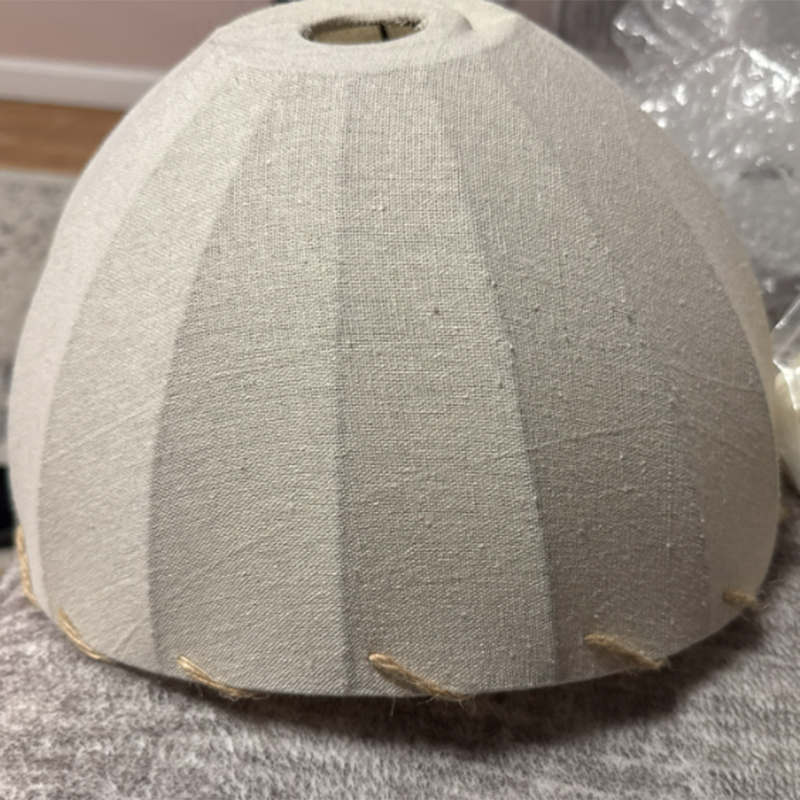 Vintage Booglampe mit Stoffschirm – Klassische Stehlampe