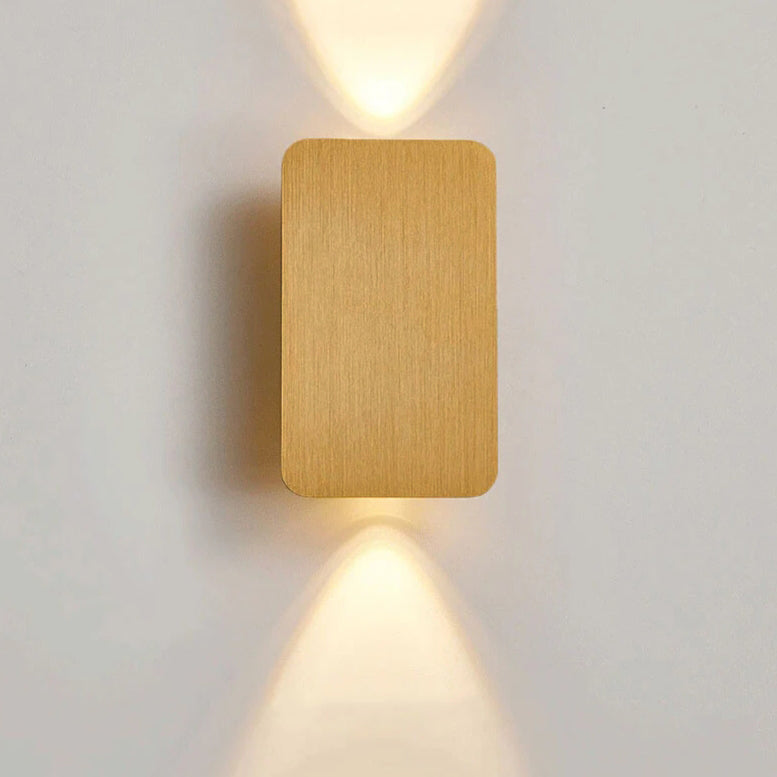 Nordic Minimalist Glas Rechteckige LED Wandleuchte 2-Licht