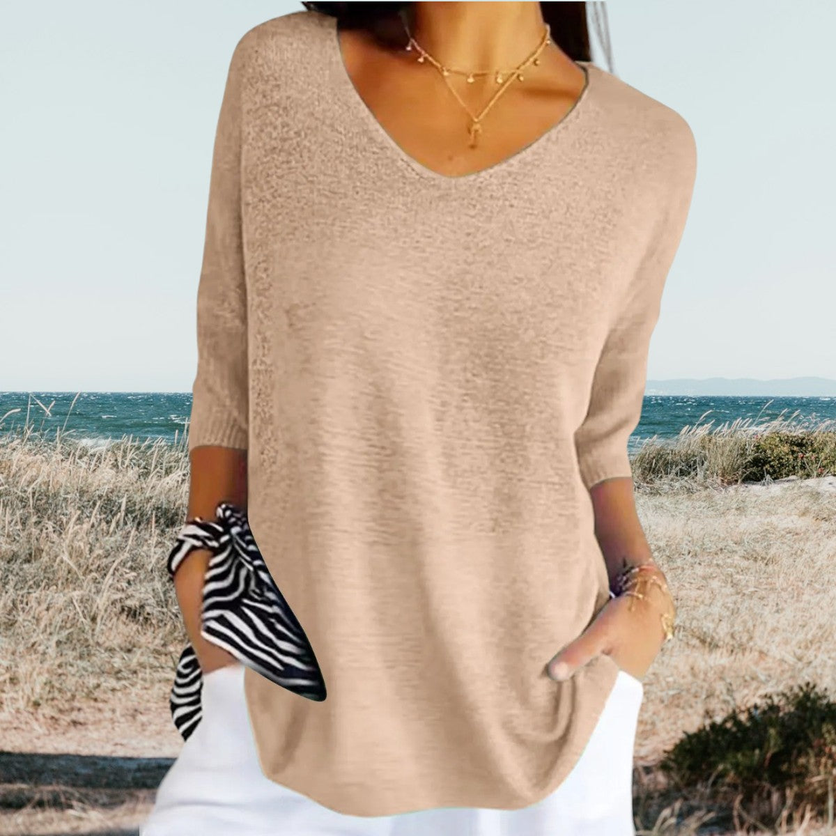 Gerda™ Sommer V-Ausschnitt Top