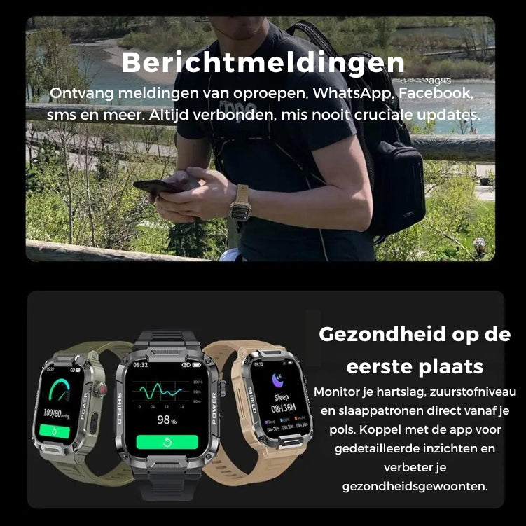 TitanGuard Smartwatch | Unverwüstliche Smartwatch für iOS & Android mit über 100 € Ersparnis