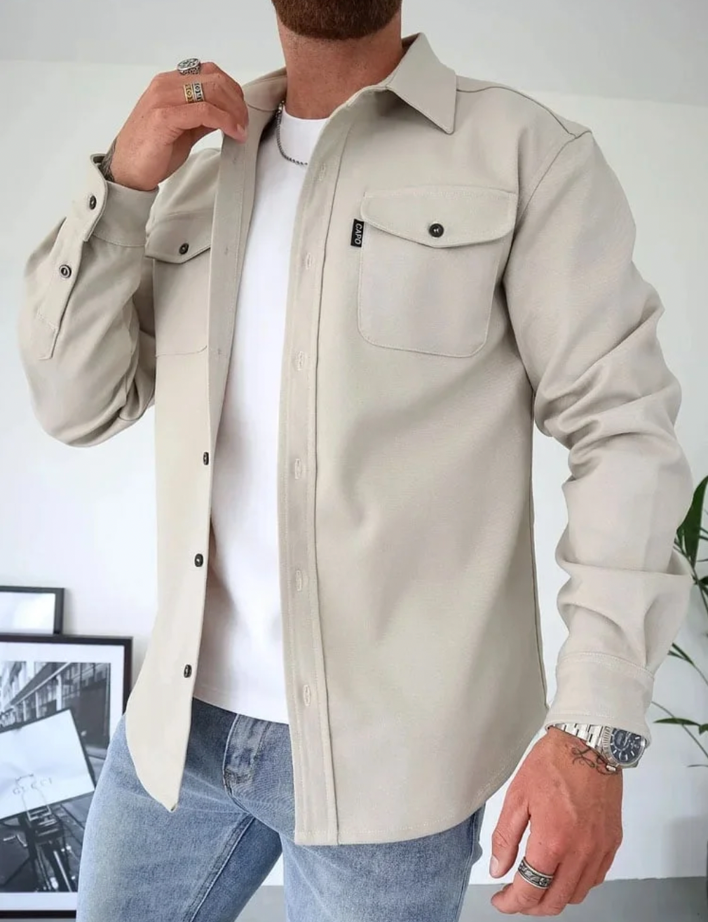 Lambert™ Casual Herren Hemdjacke