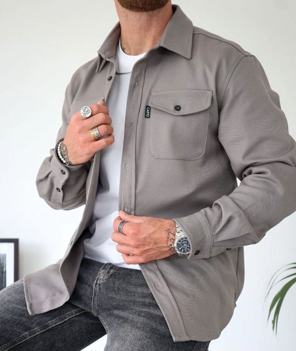 Lambert™ Casual Herren Hemdjacke