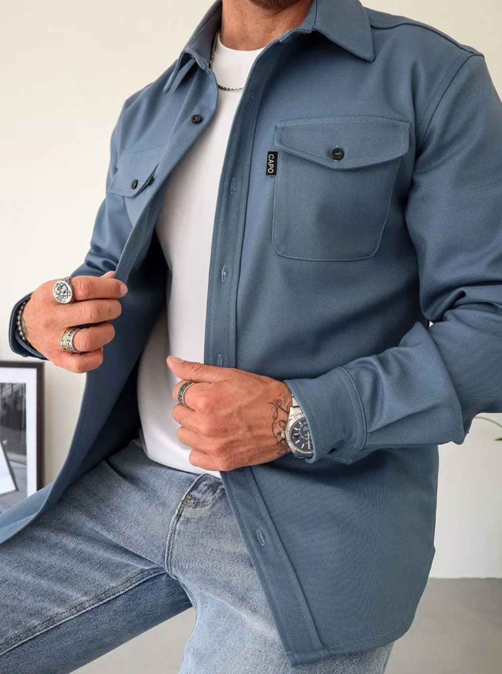 Lambert™ Casual Herren Hemdjacke