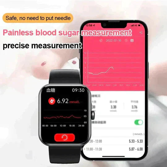 Blutzuckerüberwachungs-Smartwatch